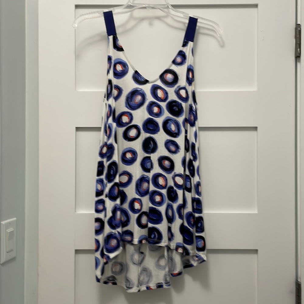 Blue patterned float top